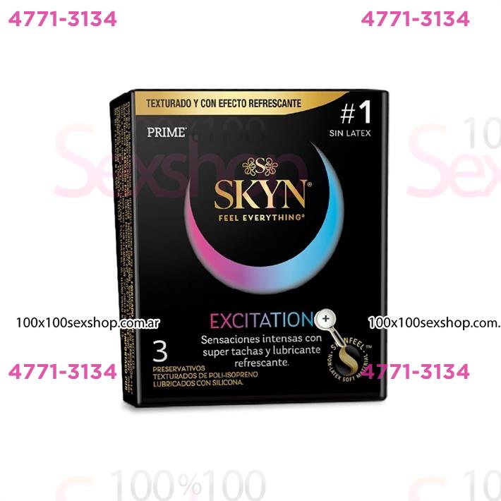 Cód: CA FP SKYN EXCITA - Preservativo SKYN Excitacion - $ 8500